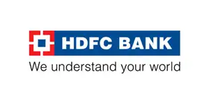 HDFC Bank logo – banking partner of InvestKraft