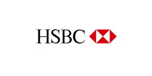 HSBC logo, financial services partner of InvestKraft