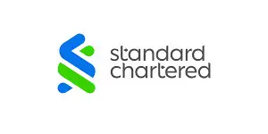 Standard Chartered logo – financial services partner of InvestKraft